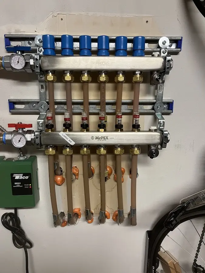 Plumber performing Gas Leak Detection at a residential property in Candler-McAfee